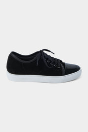 Patent toe sneaker - Black