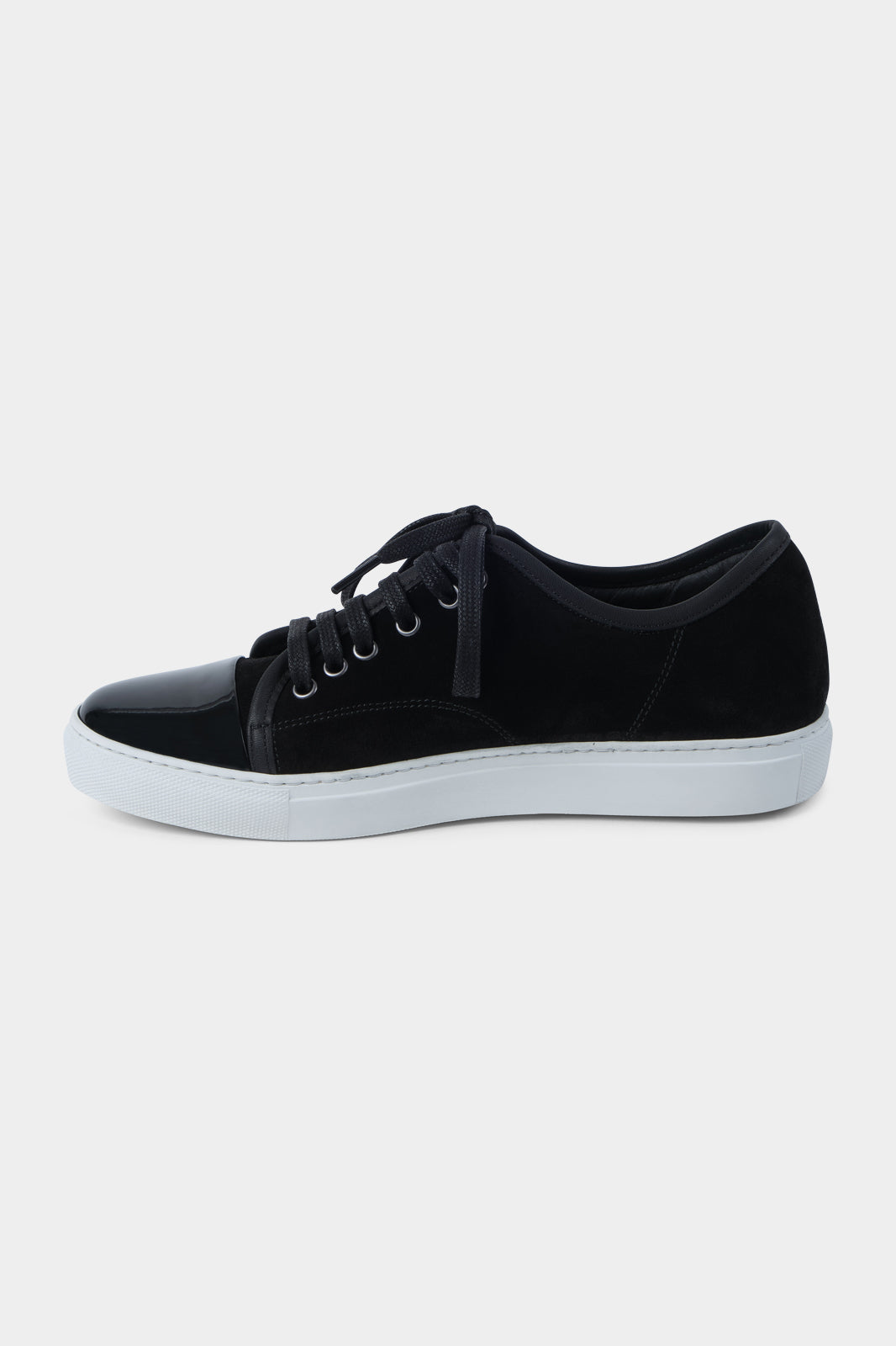Patent toe sneaker - Black