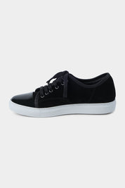 Patent toe sneaker - Black