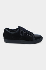 Patent toe sneaker with black sole - Black