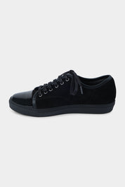 Patent toe sneaker with black sole - Black