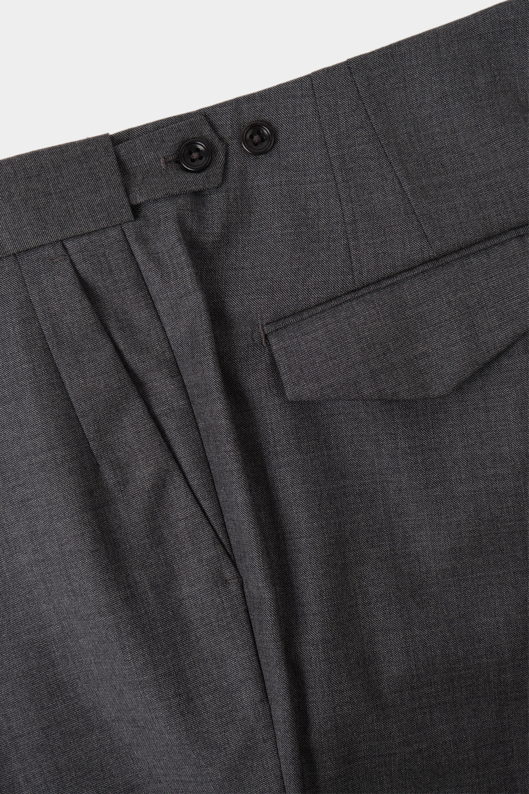 1-ply drawstring trousers - Gray end-to-end