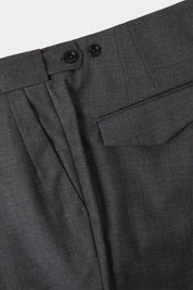 1-ply drawstring trousers - Gray end-to-end