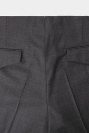 1-ply drawstring trousers - Gray end-to-end