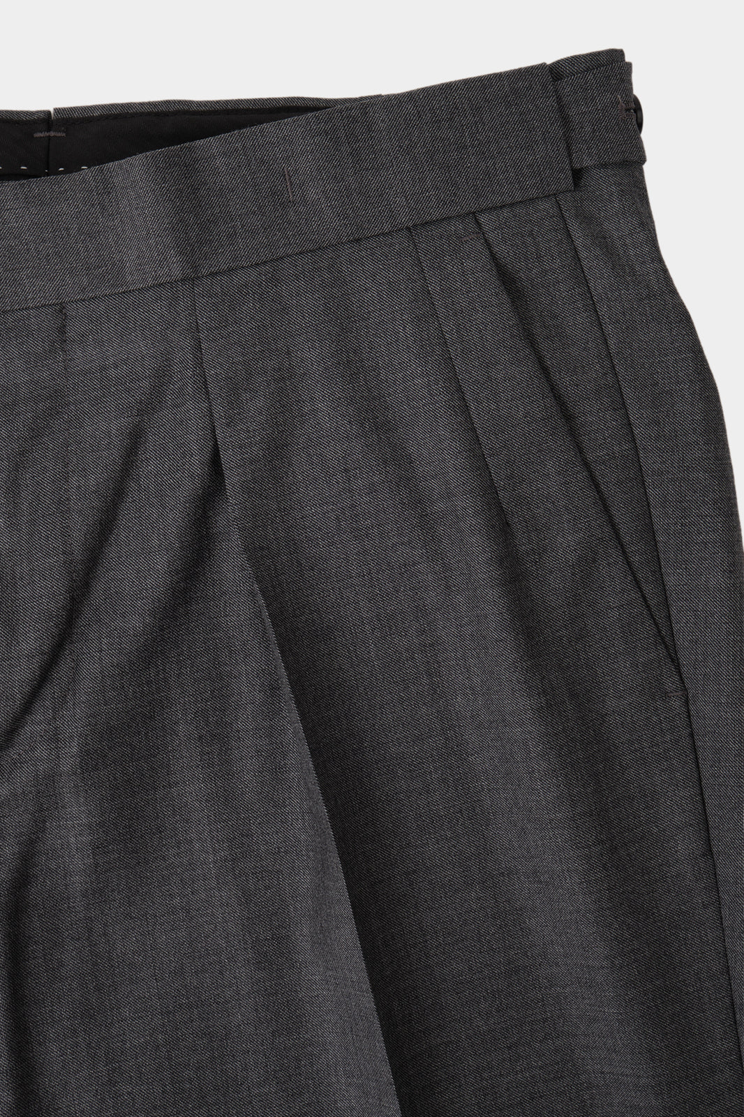 1-ply drawstring trousers - Gray end-to-end