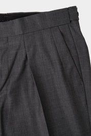 1-ply drawstring trousers - Gray end-to-end