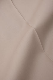 1-pleat drawstring trousers - Beige