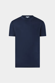Vayan round neck t-shirt in ice cotton - Navy