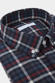 Chemise col boutonné à carreaux type bûcheron
