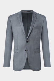 Slim Lapel Suit - Medium Grey