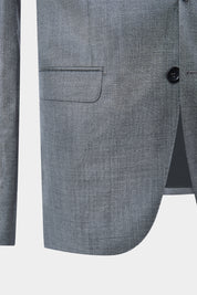 Slim Lapel Suit - Medium Grey