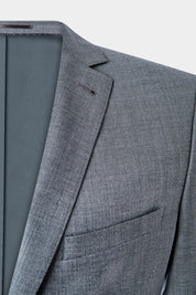 Slim Lapel Suit - Medium Grey