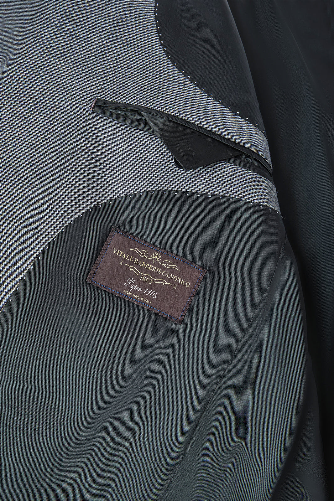 Slim Lapel Suit - Medium Grey