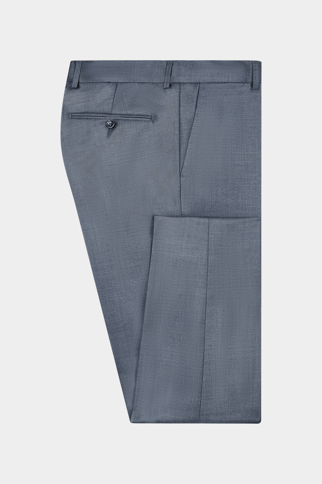 Slim Lapel Suit - Medium Grey