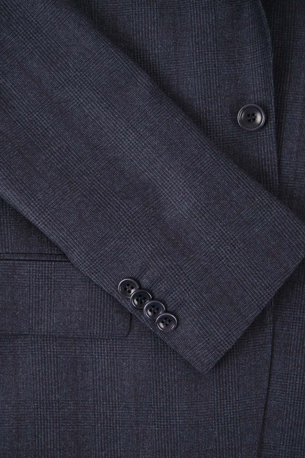 Costume revers large - Bleu Prince de Galles