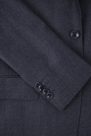 Costume revers large - Bleu Prince de Galles
