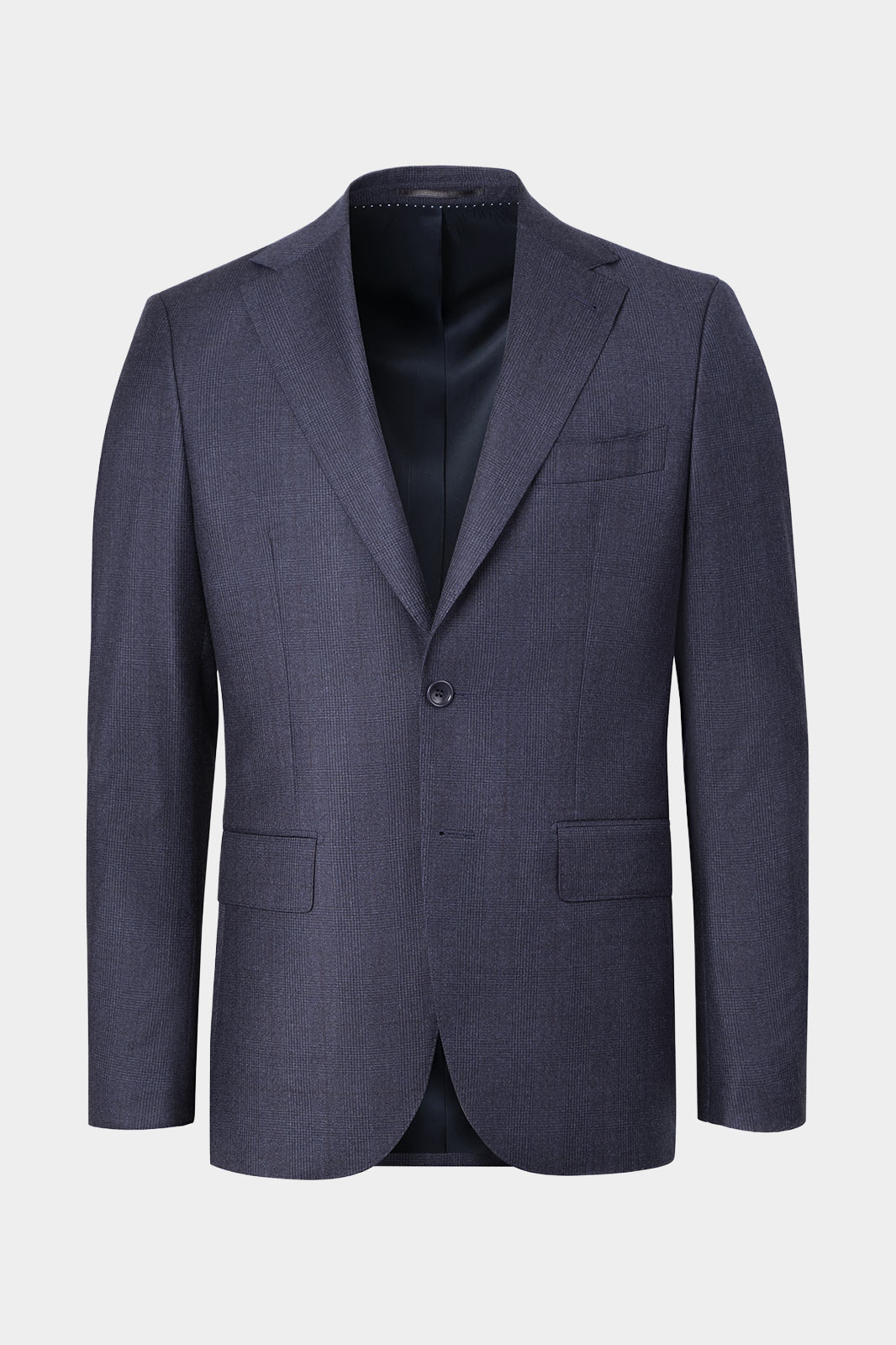 Costume revers large - Bleu Prince de Galles