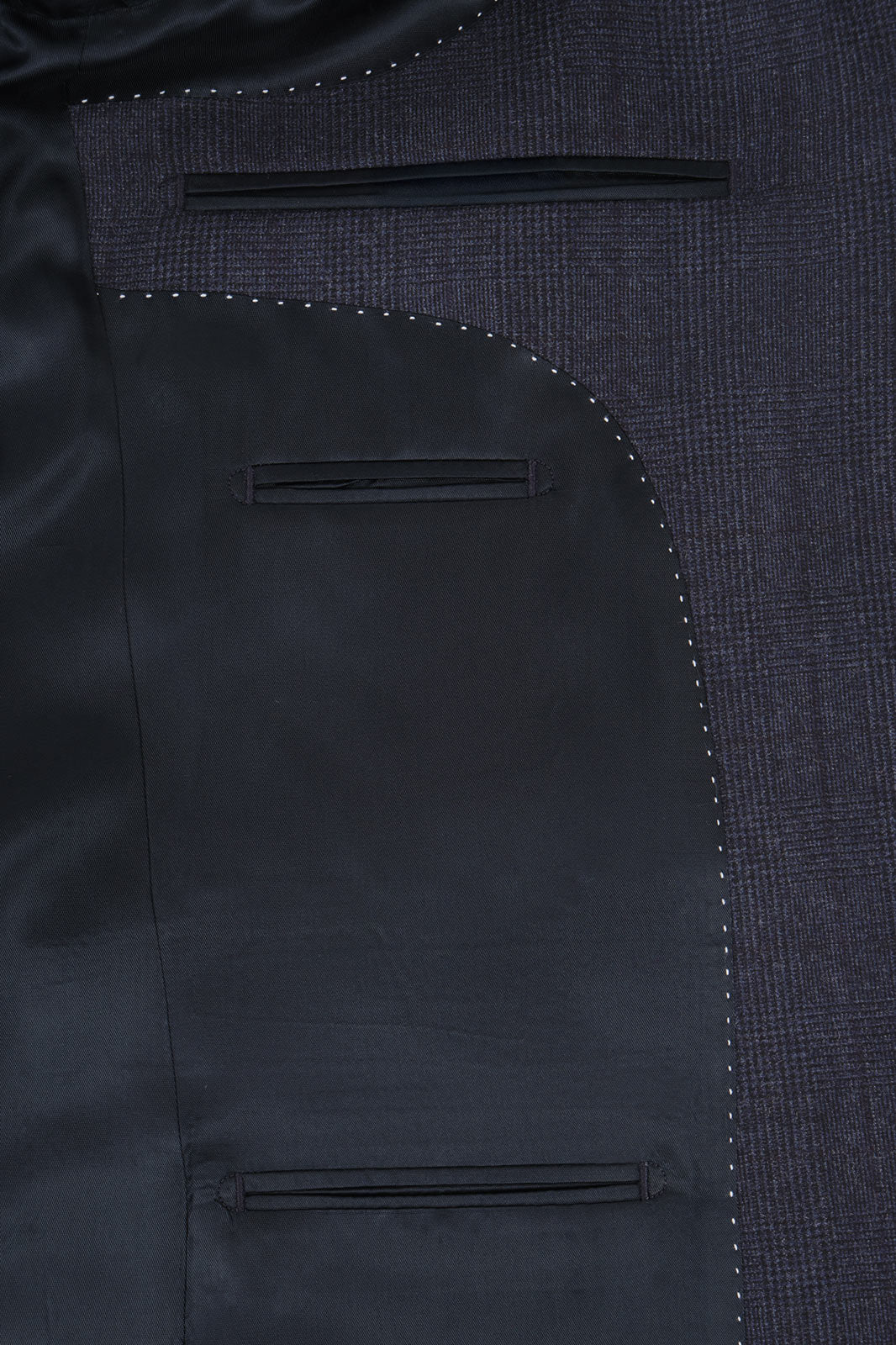 Costume revers large - Bleu Prince de Galles