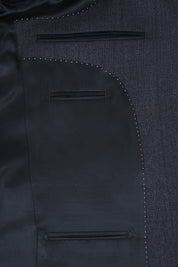 Costume revers large - Bleu Prince de Galles