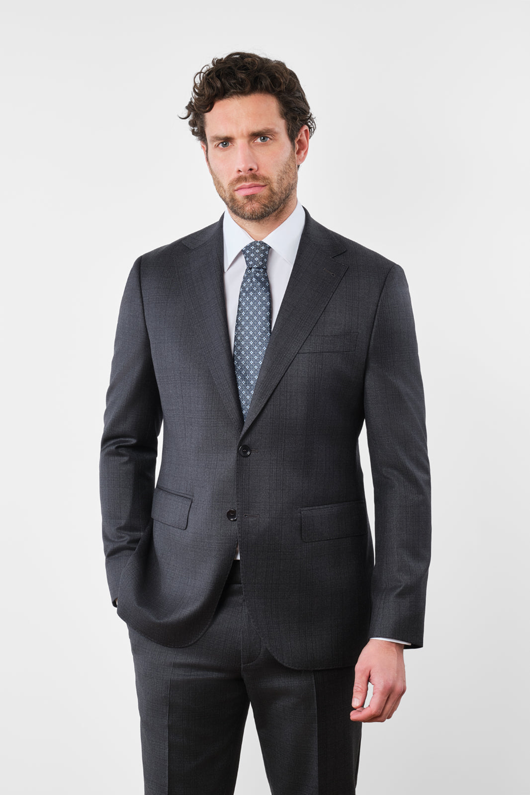 Prince of Wales suit Grey