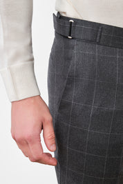 Checked Suit - Medium Grey