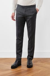 Checked Suit - Medium Grey