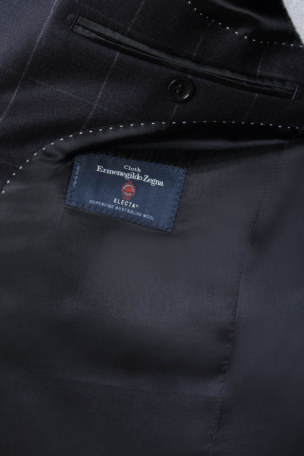 Checked Suit - Navy Blue