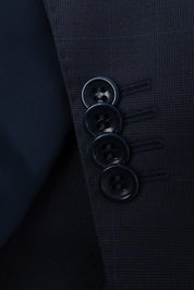 Windowpane Suit - Navy