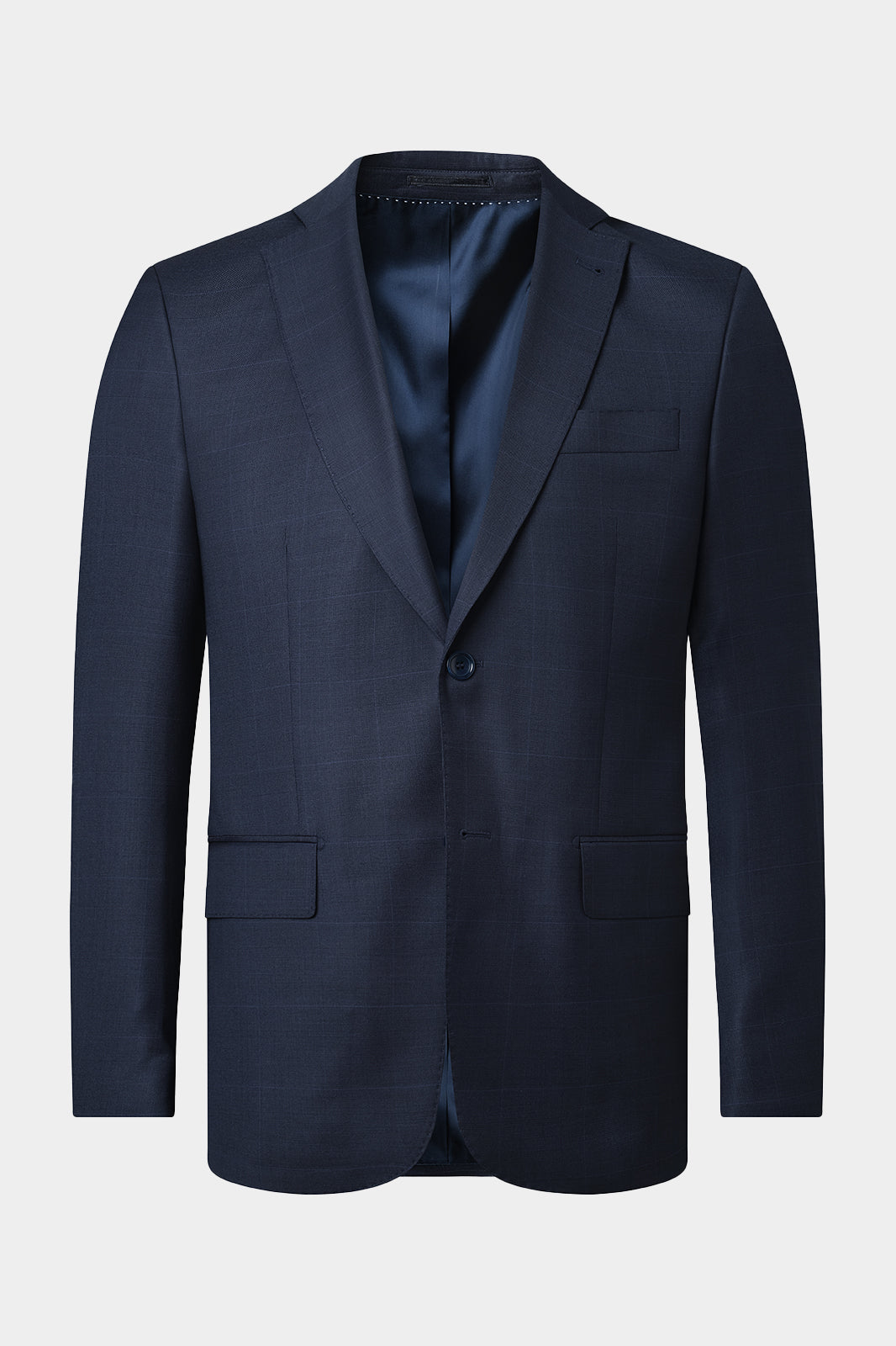 Windowpane Suit - Navy