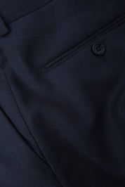 Windowpane Suit - Navy