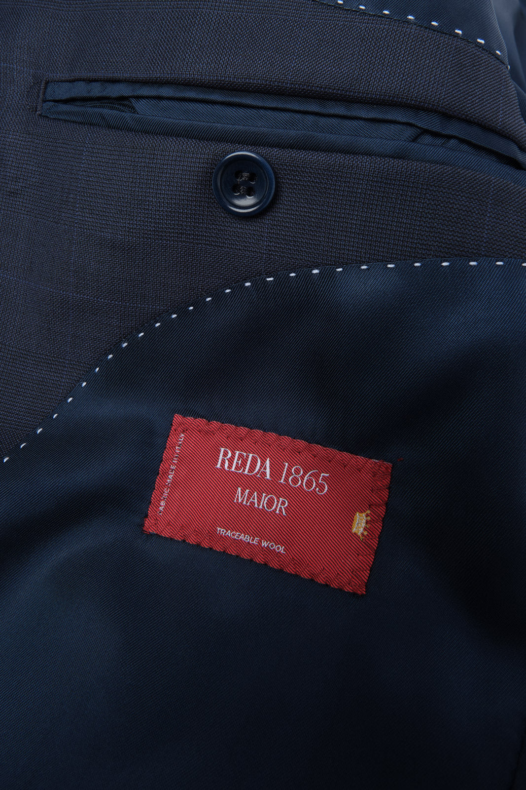 Windowpane Suit - Navy