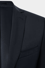 Slim Lapel Suit - Black