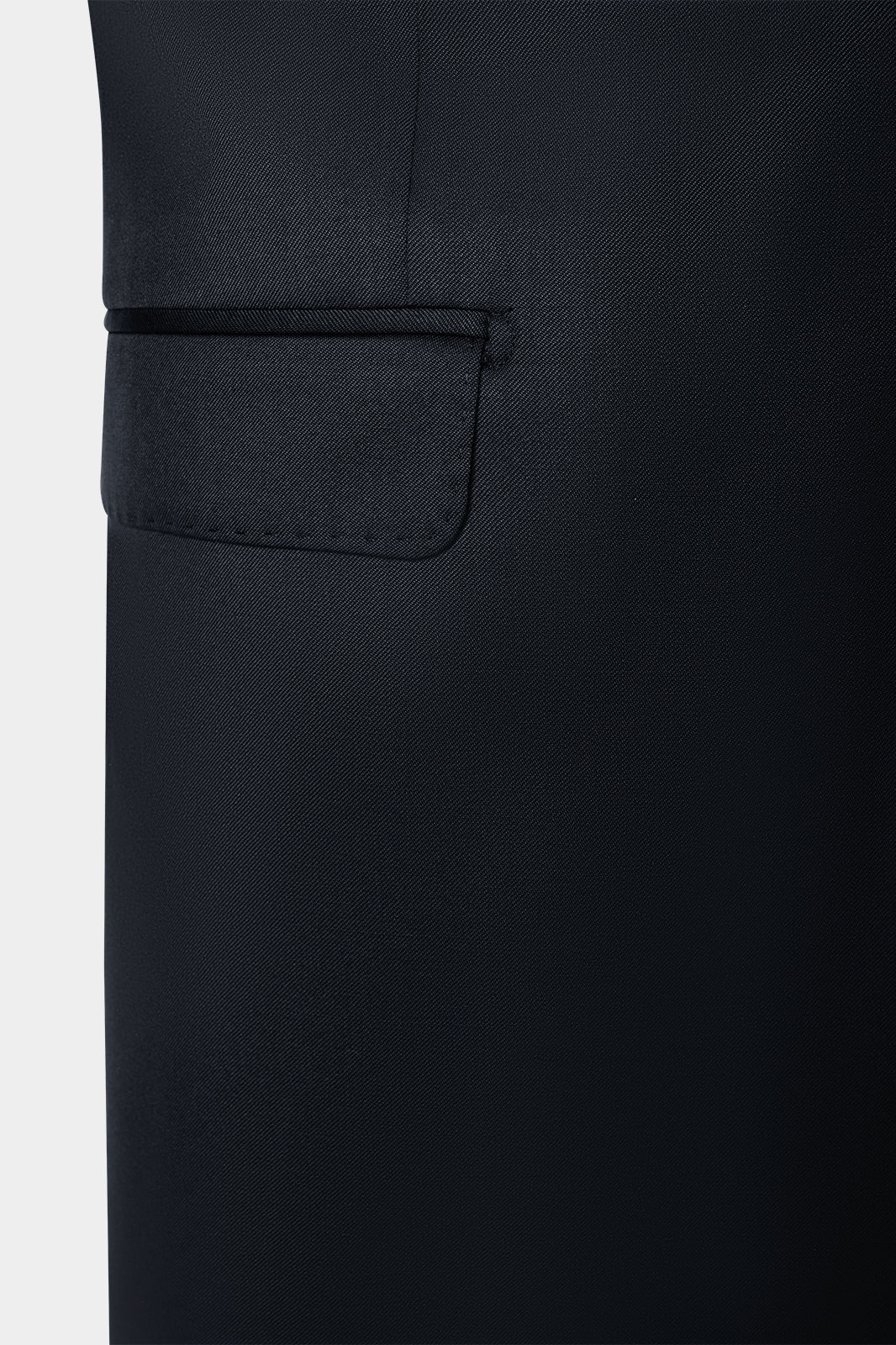 Slim Lapel Suit - Black