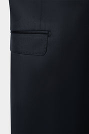 Slim Lapel Suit - Black