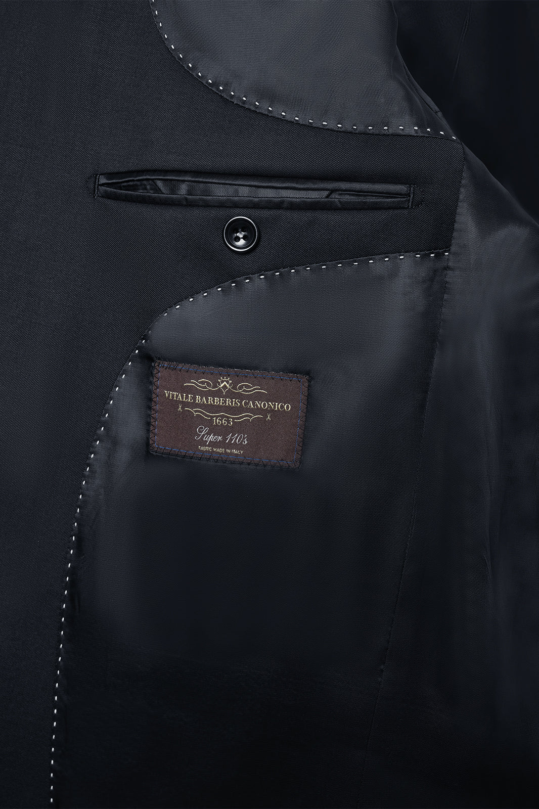 Slim Lapel Suit - Black