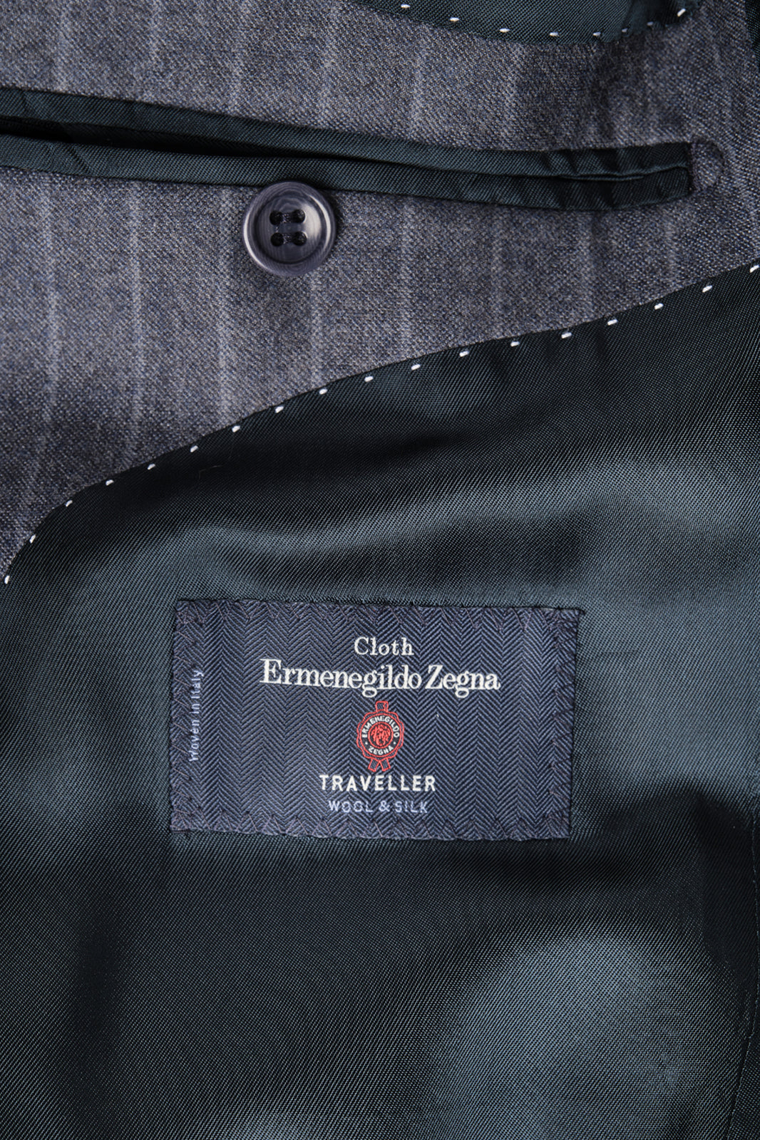 Wool suit - Light gray striped
