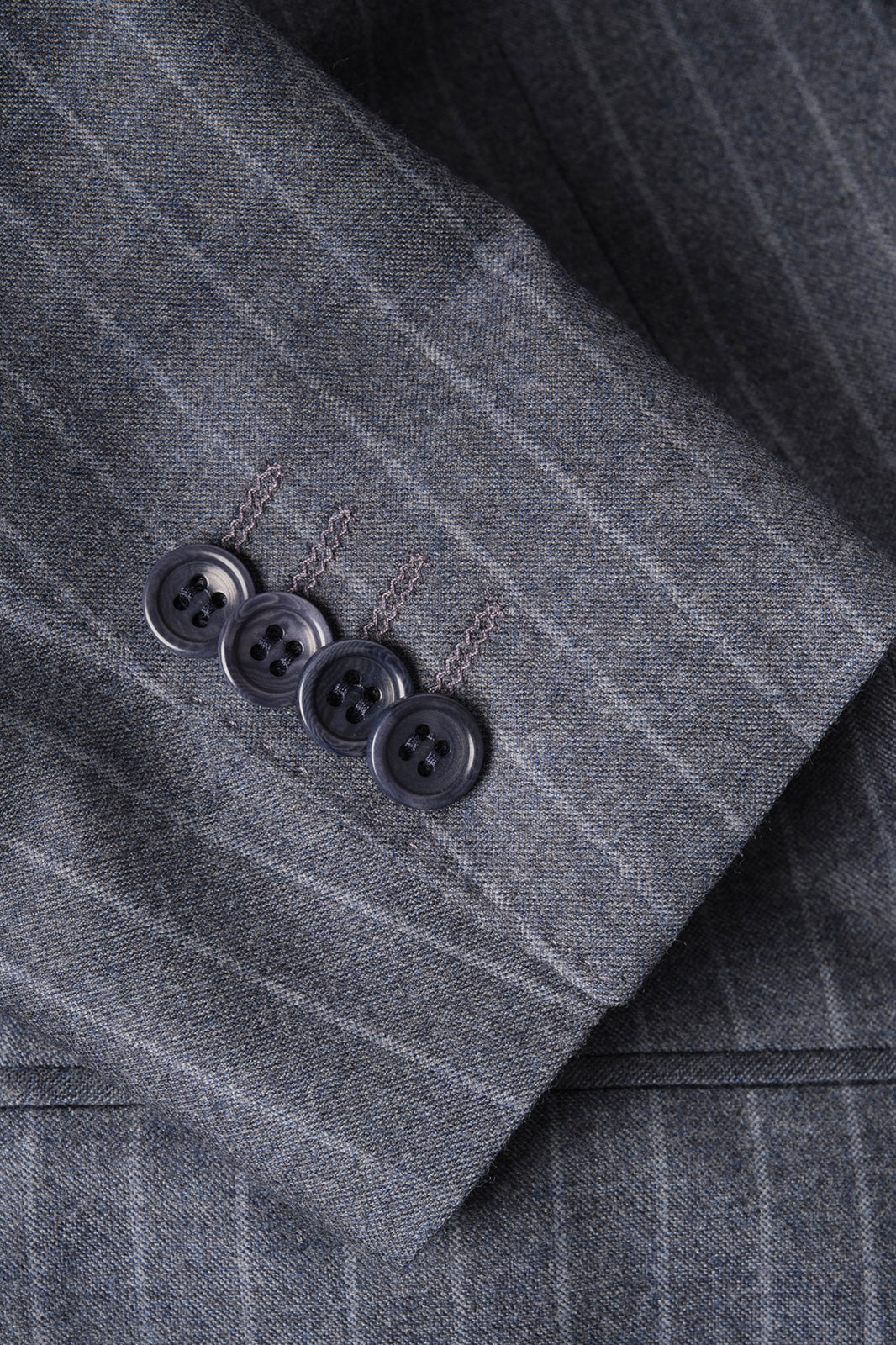 Wool suit - Light gray striped
