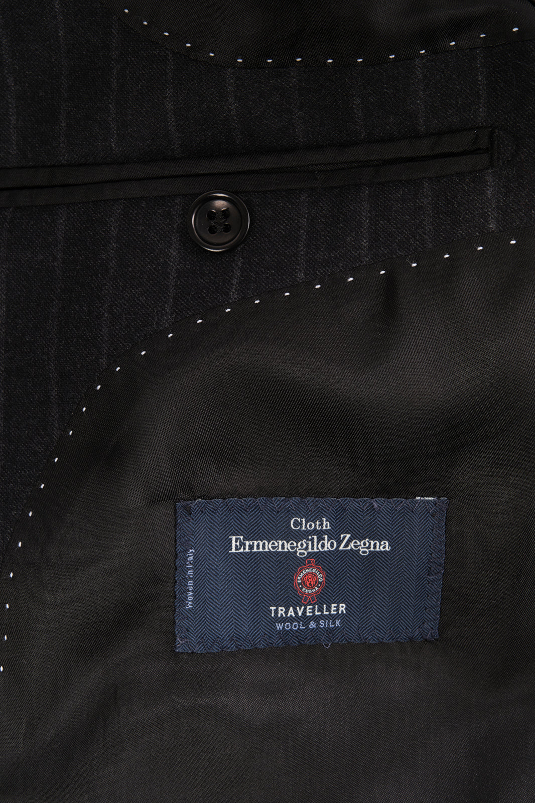 Striped Wool Suit - Anthracite Grey