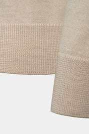 Polo neck sweater - Beige