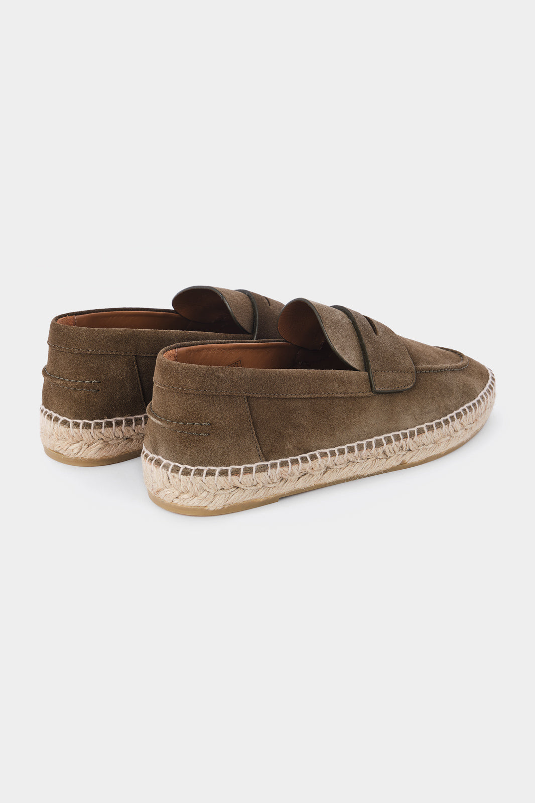 Leather Espadrille - Khaki
