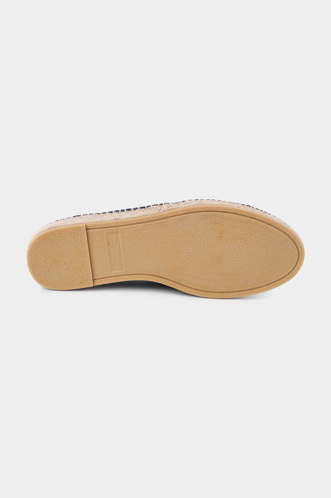 Leather espadrille - Navy