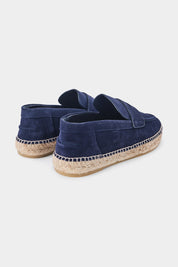Leather espadrille - Navy