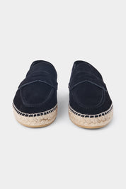 Leather Espadrille - Black