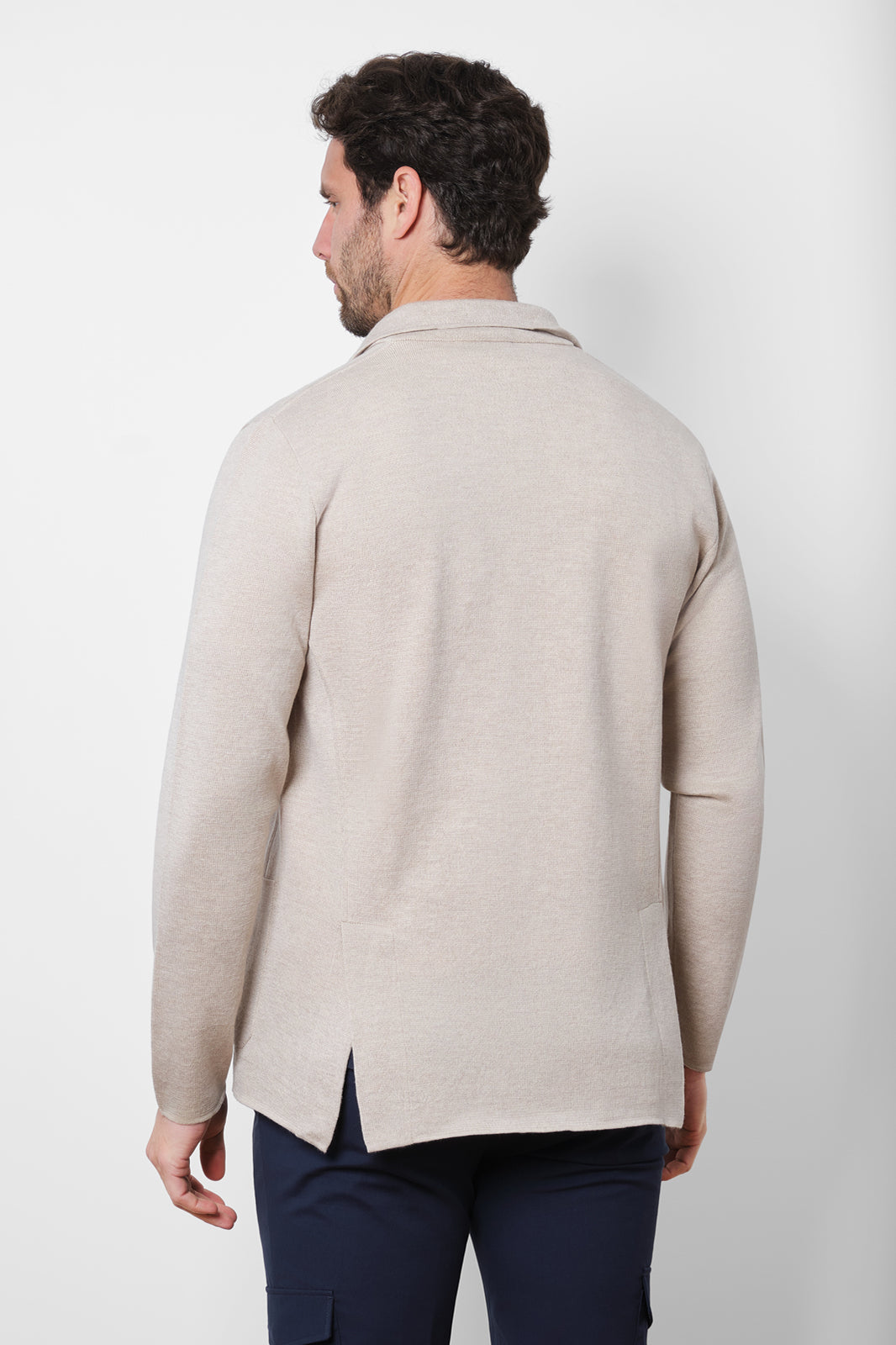 Knitted jacket - Beige