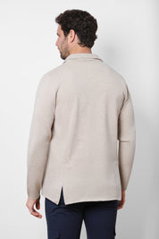 Knitted jacket - Beige