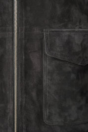 Zipped leather jacket - Black