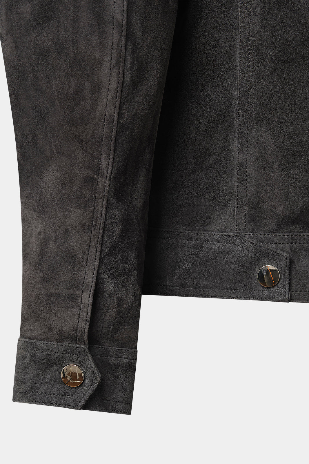Zipped leather jacket - Black