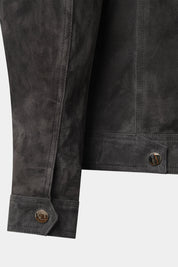 Zipped leather jacket - Black
