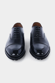 Leather lace-up shoes - Black