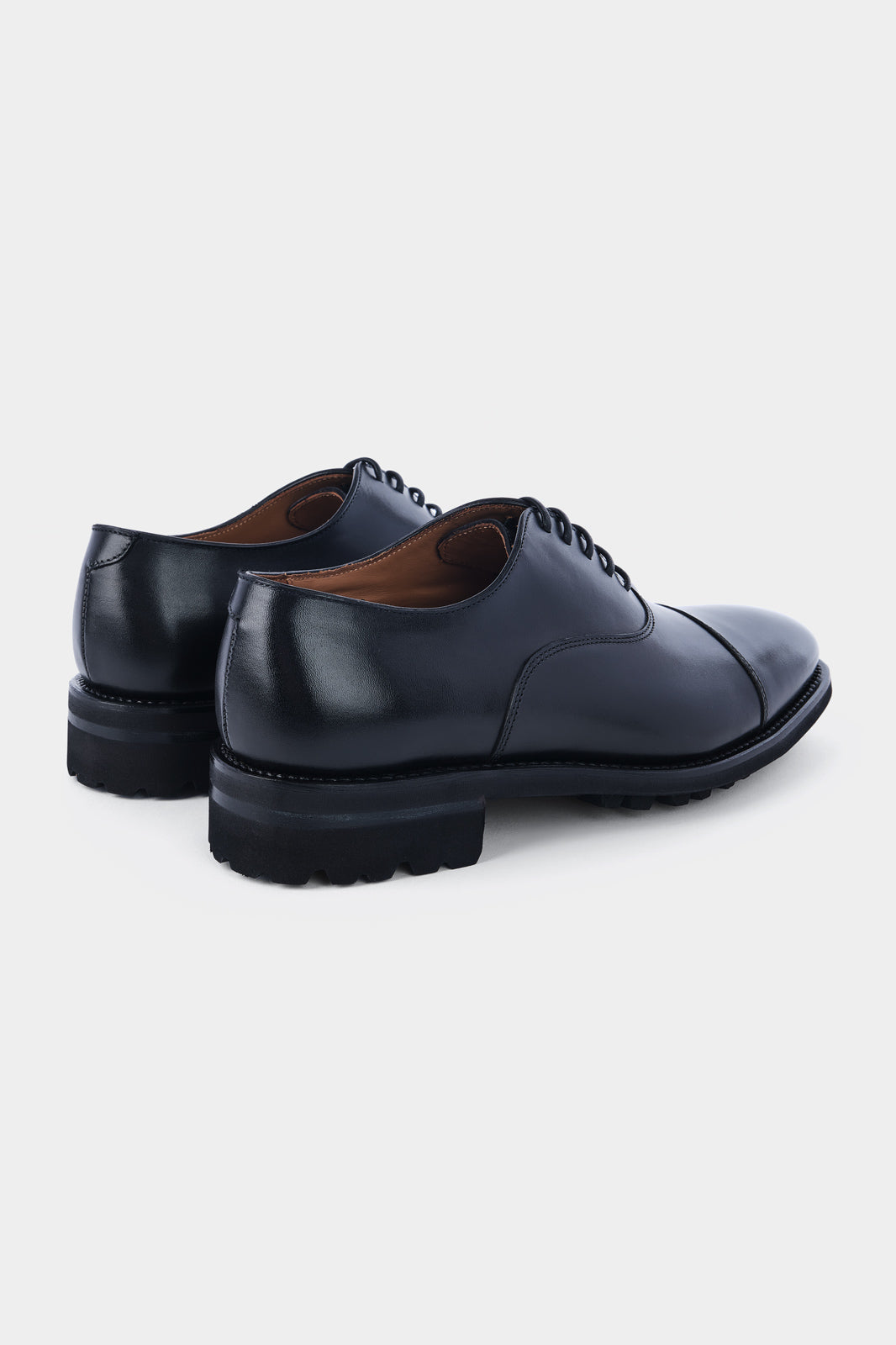 Leather lace-up shoes - Black